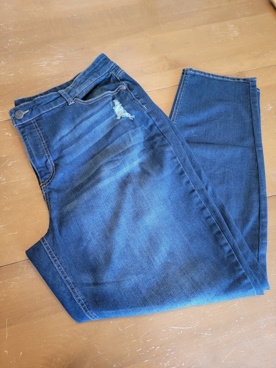 hippie laundry Denim - hippie laundry Women's Dark Blue Skinny Mid Rise Jeans Size 22